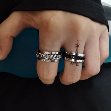 Чао - джентльмены холостяцкие кольца самодисциплины женские моды сексуальные пары кольца простые указательные пальцы толпы дизайн вращающихся колец