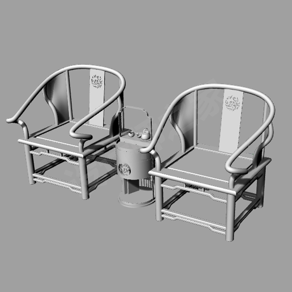 新中式桌椅家具3d犀牛模型建模渲染模型rhino/3dmax/c4d/maya素材