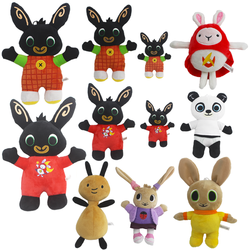 新款外贸bing bunny小兔兵兵毛绒玩具卡通公仔圣诞玩具礼物