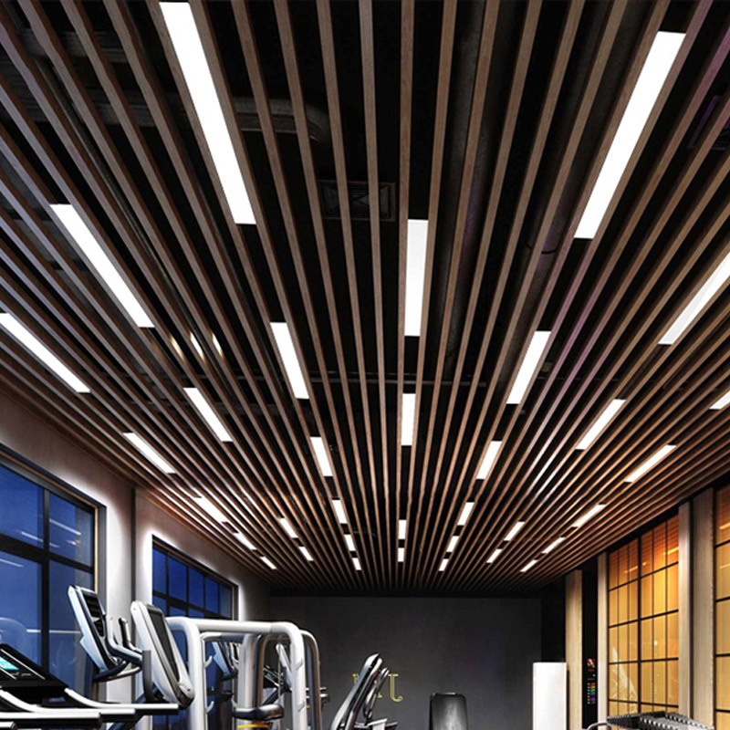 长条灯led条形u型办公室铝方通吊顶专用灯超亮格栅健身房方通灯