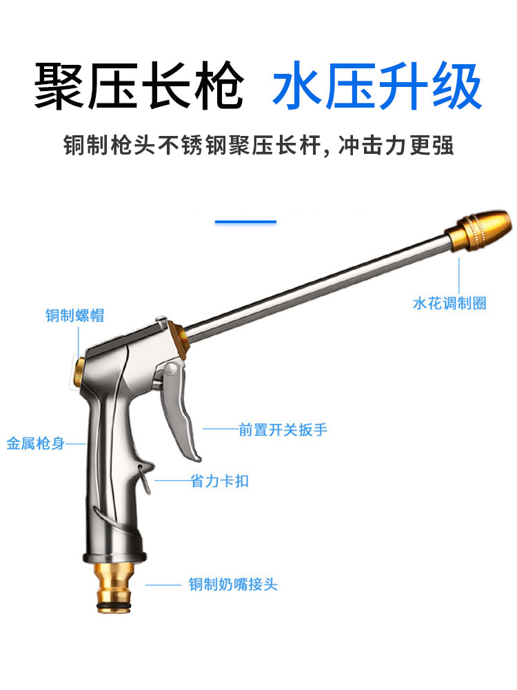 多功能洗车水枪家用汽车家庭水抢高压高圧庒诜冼窗户卫生间水压枪