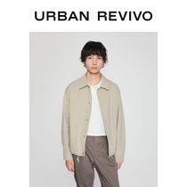 UR2020冬季新品男装翻领长袖简约开襟夹克外套ML36S1EN2002