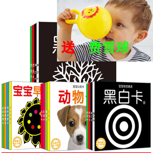 黑白卡片新生儿婴儿宝宝视觉激发 0-6个月0-3岁彩色卡玩具早教卡早教卡片