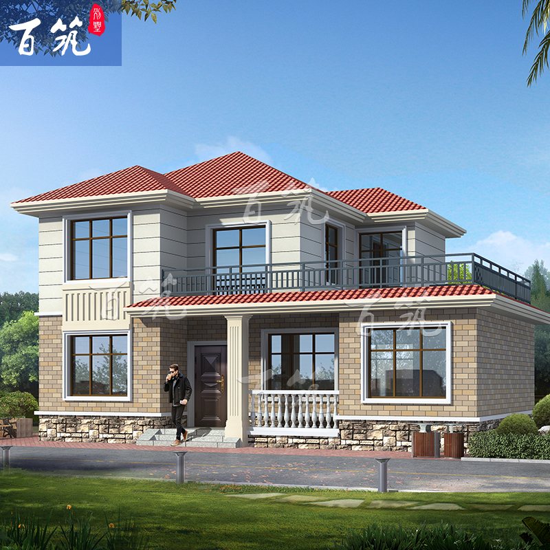 2124新农村两层自建房小户型别墅设计图纸简单经济型二层房屋洋楼