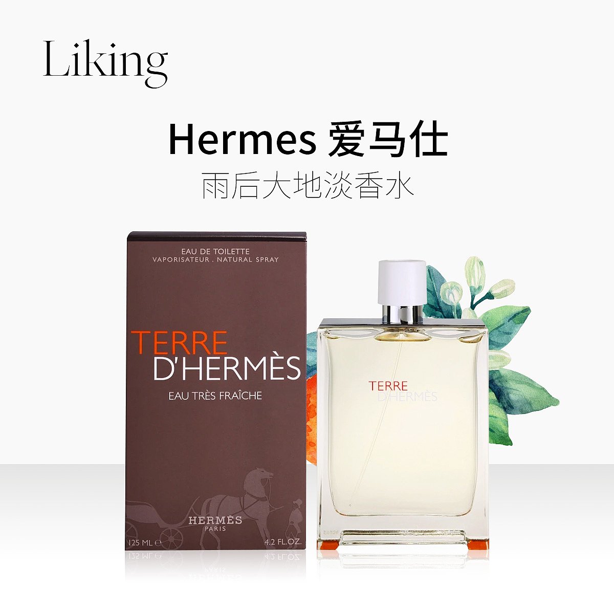 hermes 爱马仕 雨后大地 男女淡香水edt 75ml 125ml