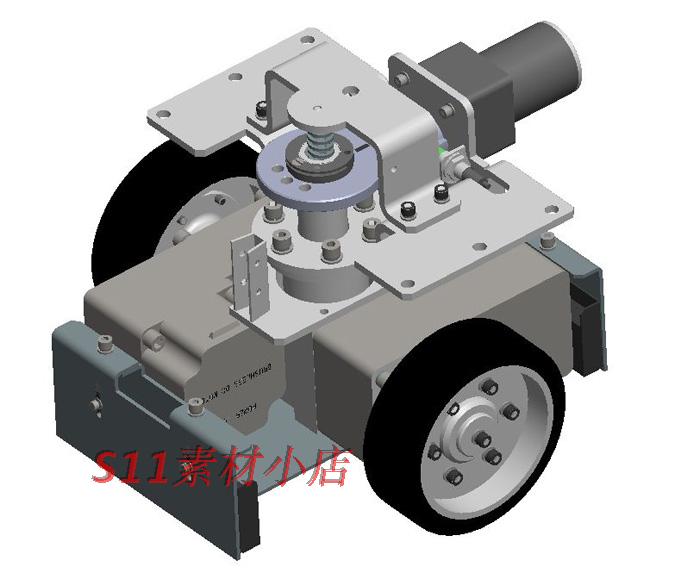 agv小车图纸 agv驱动单元图纸模型