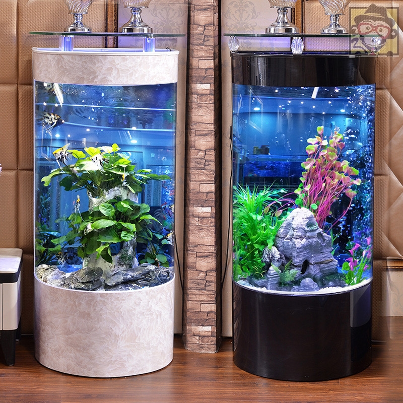 小型鱼缸造景全套客厅家用玻璃大型底柜架子水族箱生态中小型立式