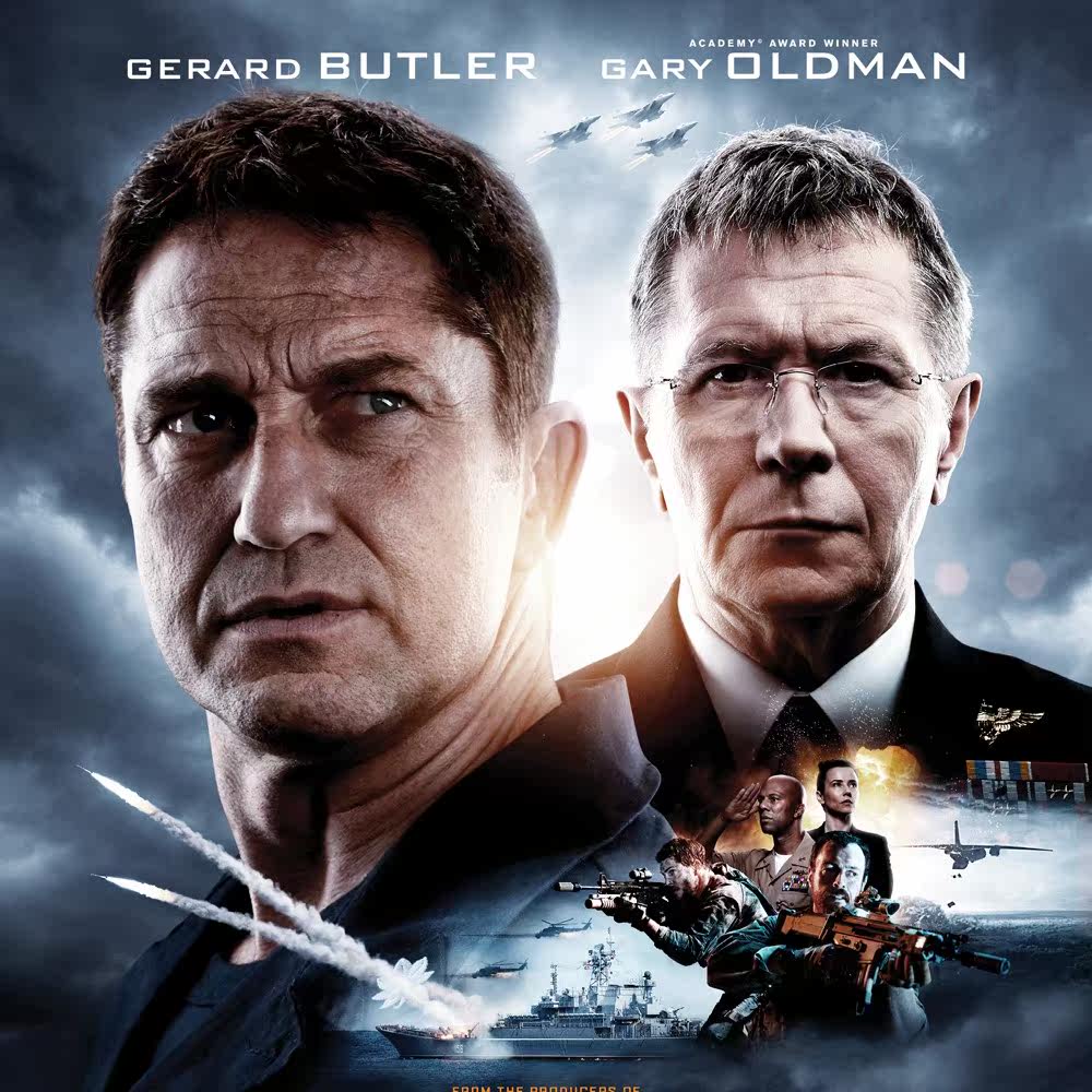 冰海陷落 猎人杀手2018中英美国动作战争军事片海报装饰画芯贴画