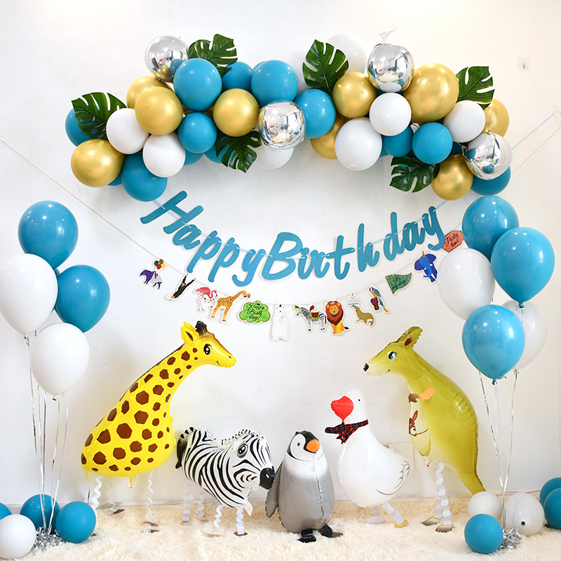 2岁生日布置 鸡宝宝幼儿园墙面浪漫房间宾馆小孩过背景网红子创意