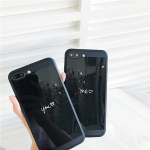 简约you me手机壳iPhone8/7Plus/6s苹果6创意硅胶个性情侣男女款苹果手机壳
