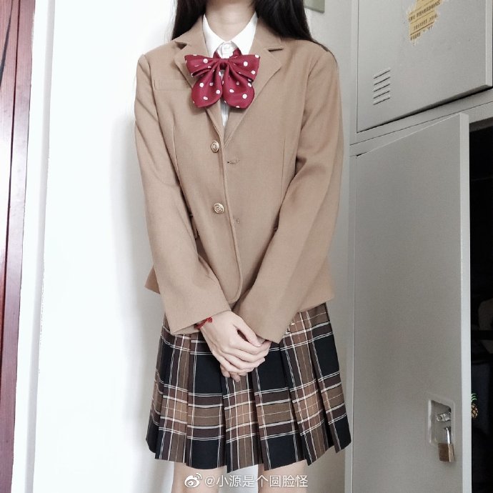 【深夜幻境】#黑糖姜茶#黑黄棕格 百褶裙学院jk制服裙大格子裙