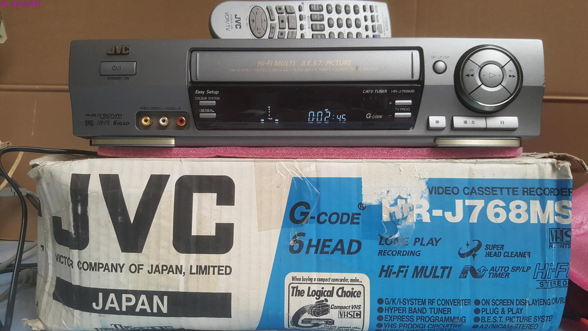 jvc杰伟世hr-j768ms 六磁头录像机 录影机盒式磁带录像机