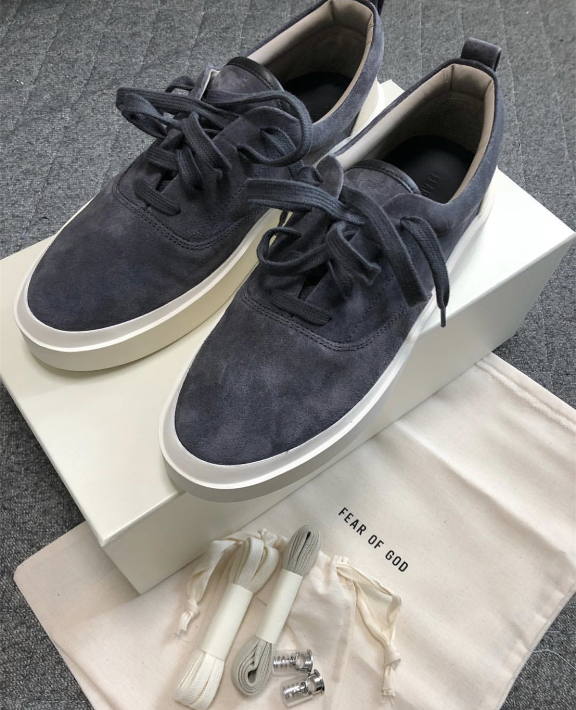 fog 101 第六季19fw fear of god sneaker高街翻毛皮麂皮低帮板鞋