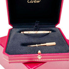 99 Новая Cartier Love 18K Rose Gold Браслет 17
