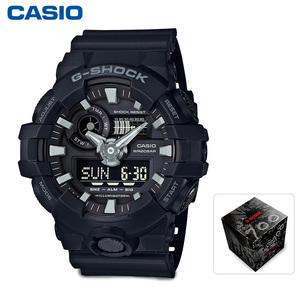卡西欧G-SHOCK GA-700 时尚潮流运动防水男表 双显电子表男手表男士手表