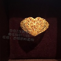 代22K-】京京迪拜代购22k黄金项链彩色宝石项