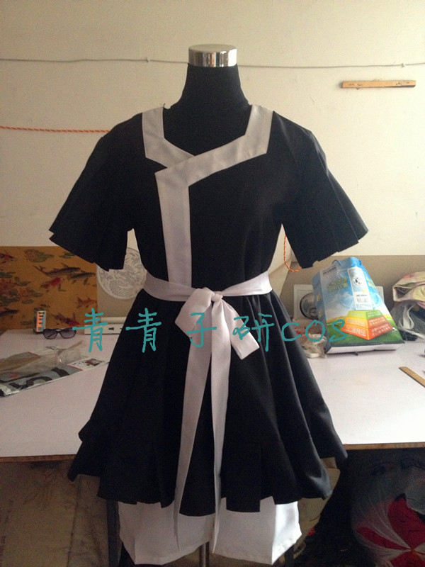 cosplay衣服制作,只贴3个创可贴的cos cosplay化物语 战场原黑仪 cosplay服装定做黑裙子定做