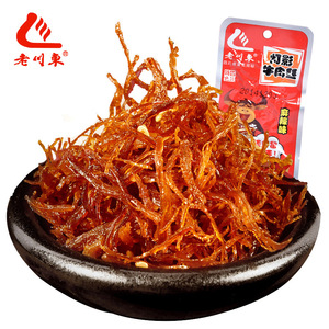 四川特产老川东香辣灯影牛肉丝13g 五香麻辣味小包装牛肉干丝零食零食