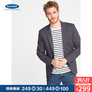 Old Navy男装 2018新款春装时尚弹力西装外套202865 老海军Z男士西装