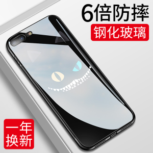 苹果7手机壳玻璃iphone7plus保护套硅胶软8全包创意潮牌男新款七手机壳