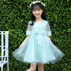 4小女孩10-12岁穿的夏天衣服5女童6儿童装连衣裙中大童15公主裙子儿童连衣裙