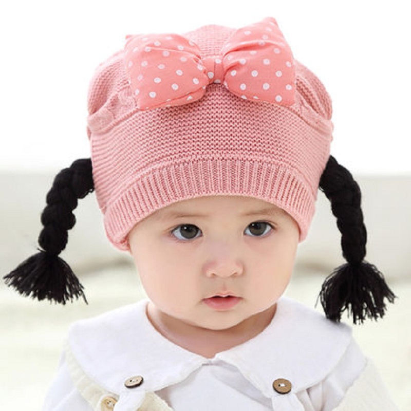 婴儿发型帽宝宝假发小孩女公主春可爱新童一体造型潮流时尚