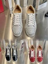 Купить Christian Louboutin / Lubintin CL круглые шнурки заклепки мужские кроссовки