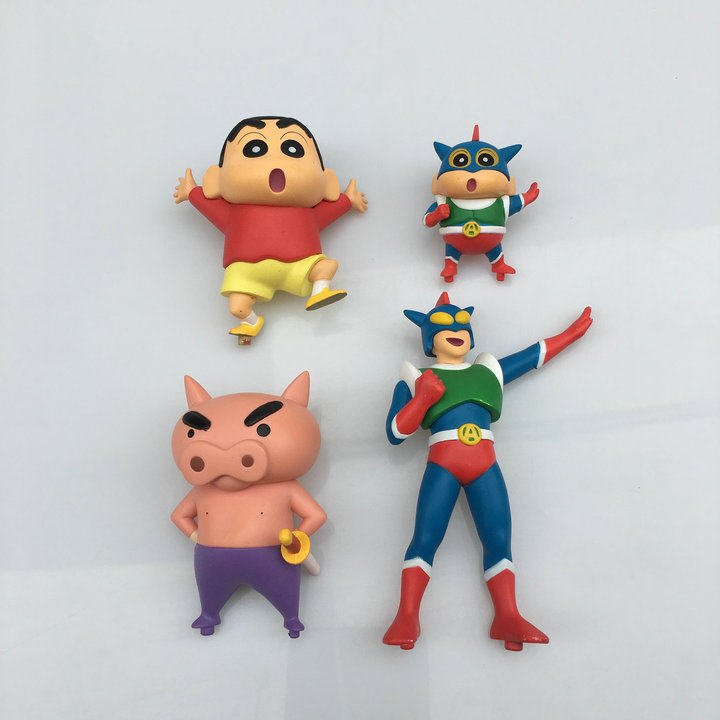 正版散货medicom toy 蜡笔小新动感超人肥嘟嘟左卫门手办模型摆件