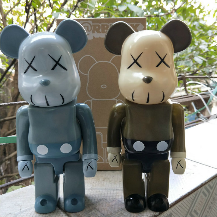 bearbrick400(厘米kaws暴力熊 交叉眼积木熊手办模型摆件玩具