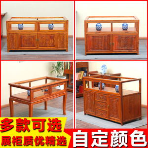 实木珠宝柜首饰饰品柜台精品展柜玻璃展示柜陈列柜产品中岛柜货架玻璃展示柜