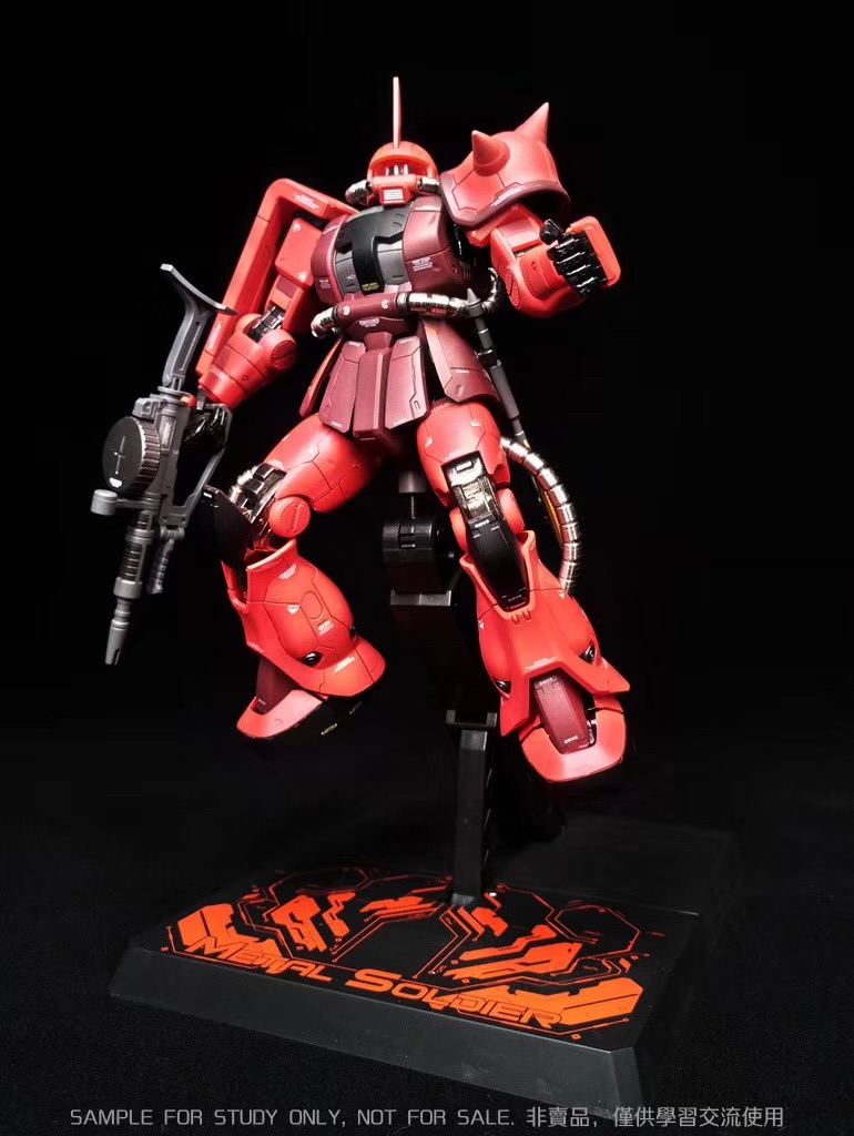 现货metal soldier mb 1/100 夏亚专用红色扎古 渣古 合金成品