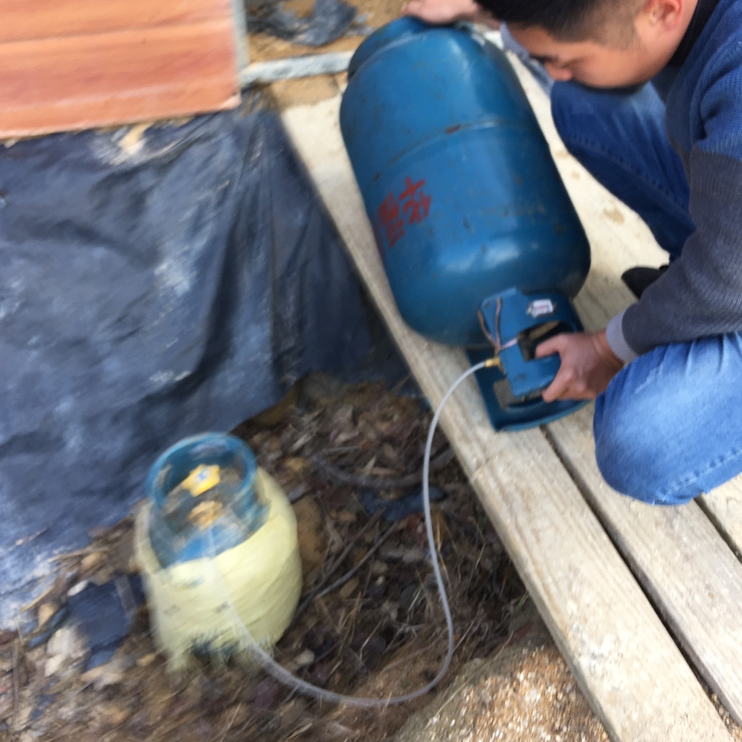 家用煤气罐充装转接头户外炉具液化气钢瓶充气转换管灌气倒气软管