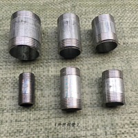 镀锌双头丝1寸镀锌内接DN25镀锌管外丝1寸加