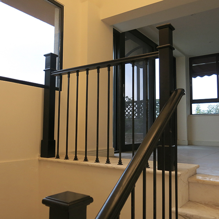 成都别墅公寓loft跃层家用室内铁艺楼梯扶手简约现代极简美式栏杆