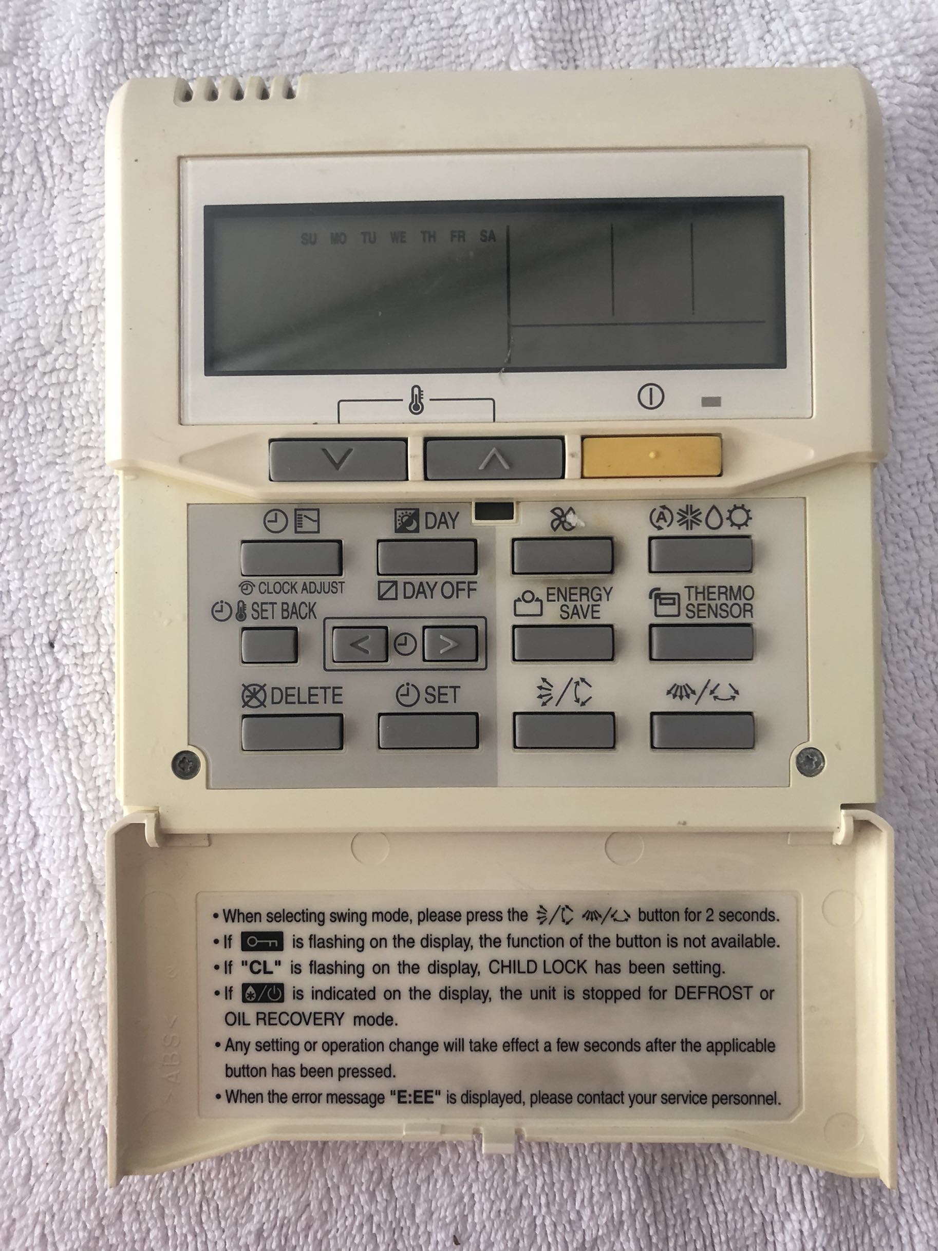 二手老款富士通多联机中央空调线控器操作面板