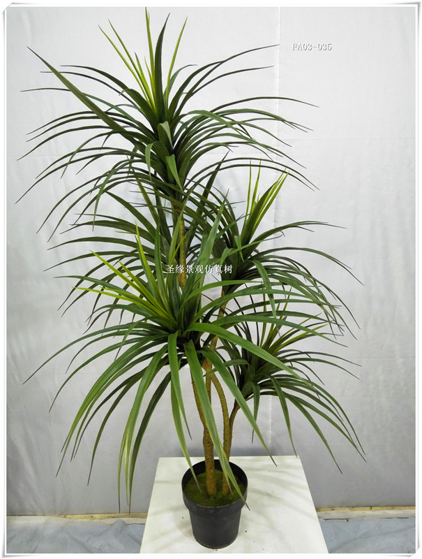 仿真龙须草 龙血铁假植物盆栽盆景龙须草仿真龙血铁洋铁树假植物