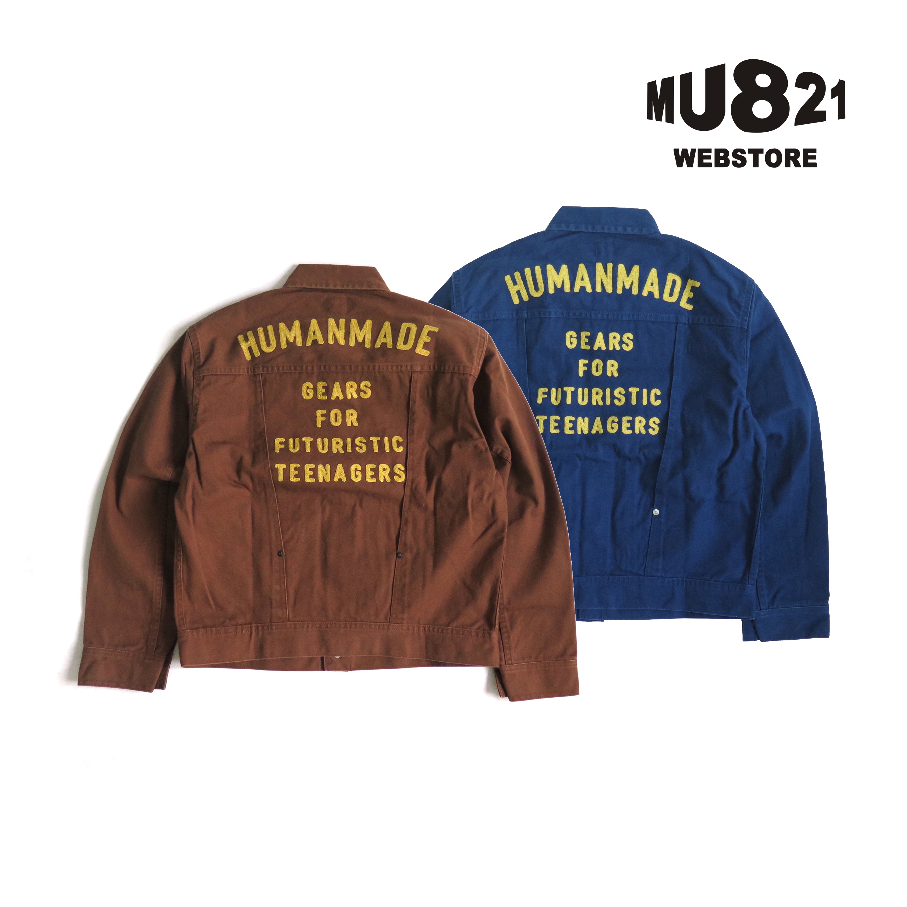 mu821现货 human made jacket 帆布刺绣字夹克nigo