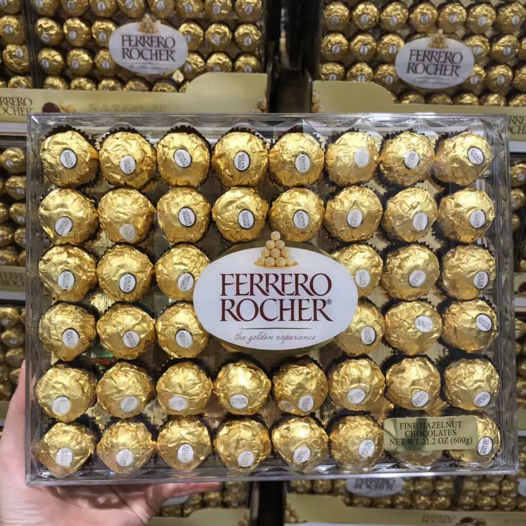 现货美国直邮 ferrero rocher费力罗榛果威化巧克力48粒夹心礼盒