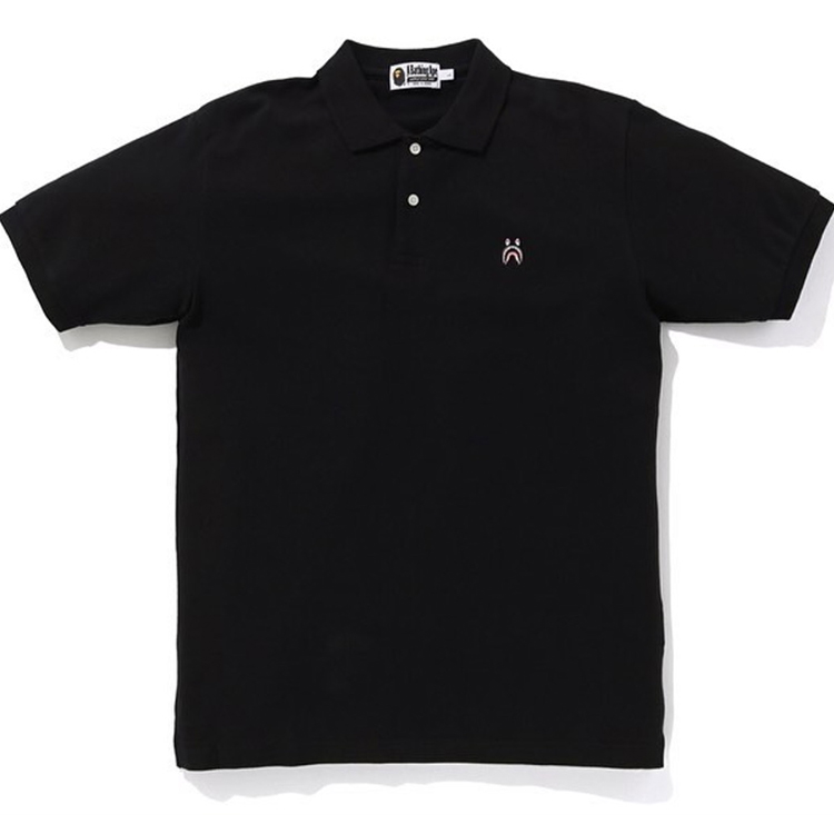 bape 鲨鱼小标翻领短袖 男保罗衫 日本代购 shark one point polo