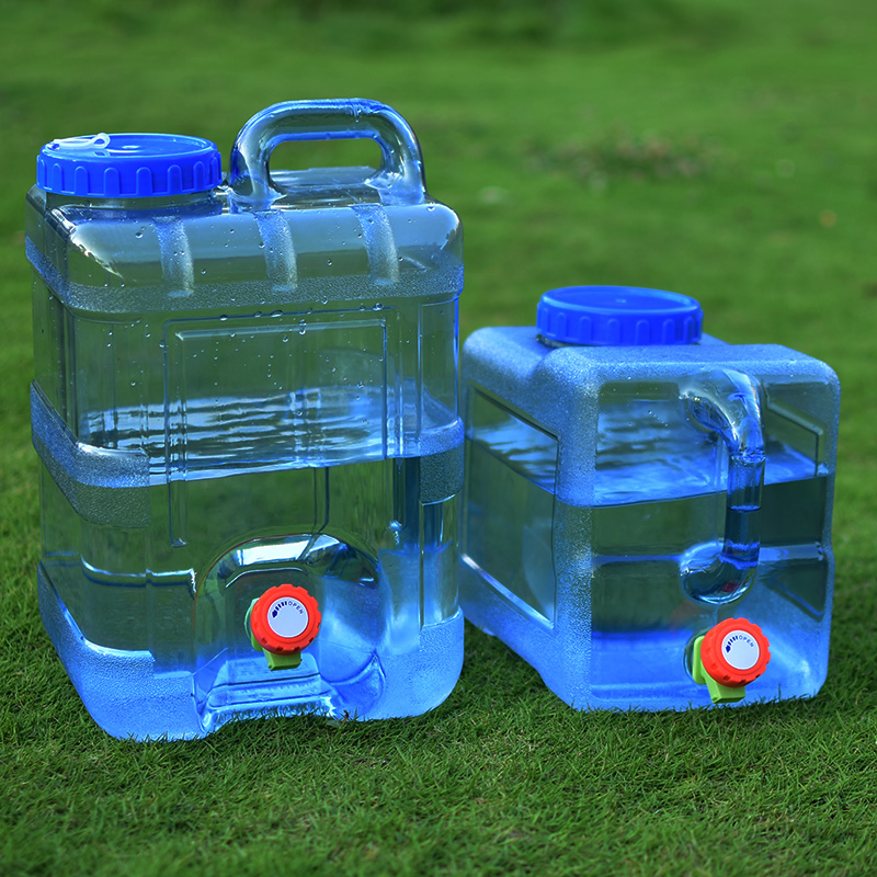 pc户外水桶家用储水用蓄水大容量塑料装存水矿泉纯净饮水箱带龙头