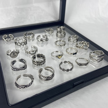 Холодный ветер цепь винтажные кольца женские миниатюры дизайн легкая роскошь мода сексуальные пары кольца мужские волны
