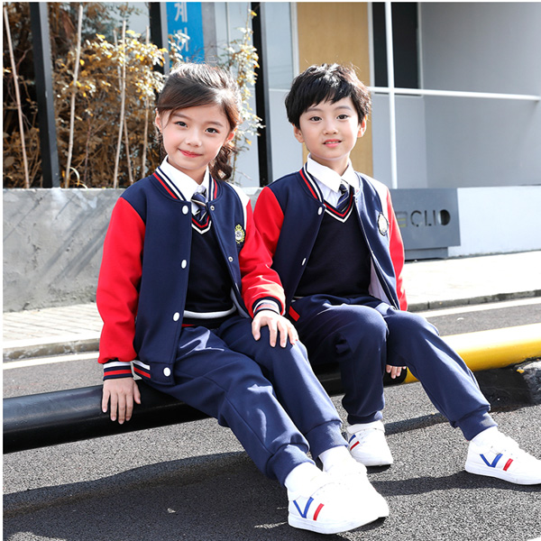 小学生校服春秋套装学院风一年级班服棒球服春季运动会开幕式服装