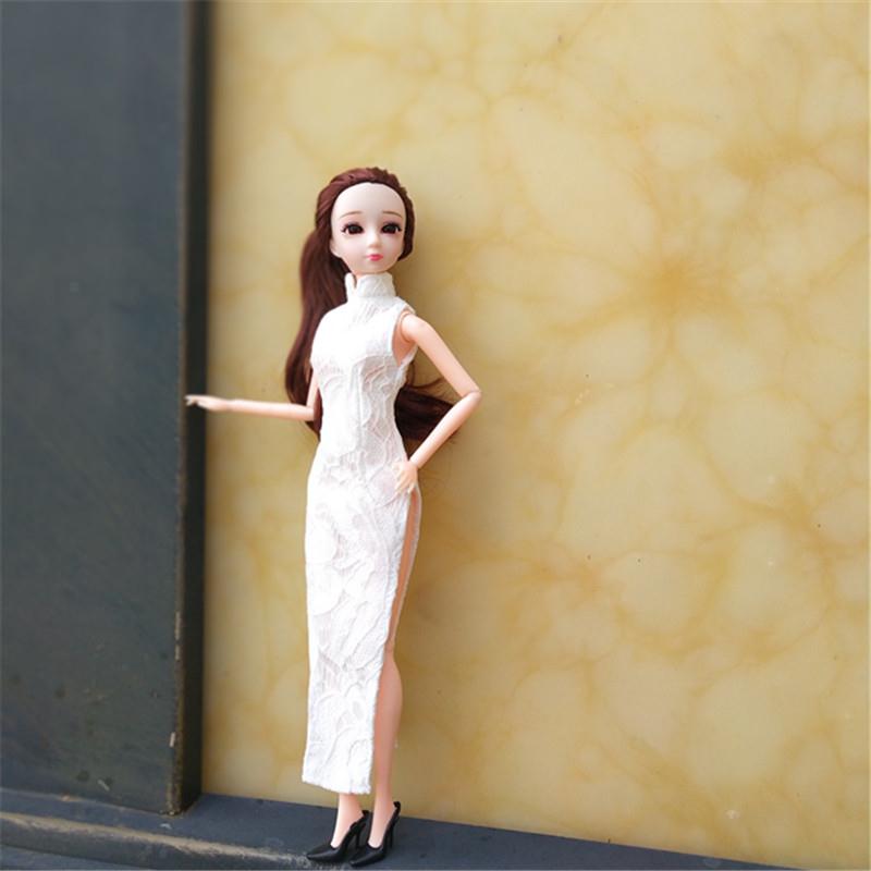 长30厘米高芭比娃娃旗袍中国风民族风6分汉服装cm礼服古装连衣裙