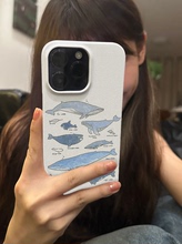 iPhone手机壳治愈系鲸鱼海洋绘画