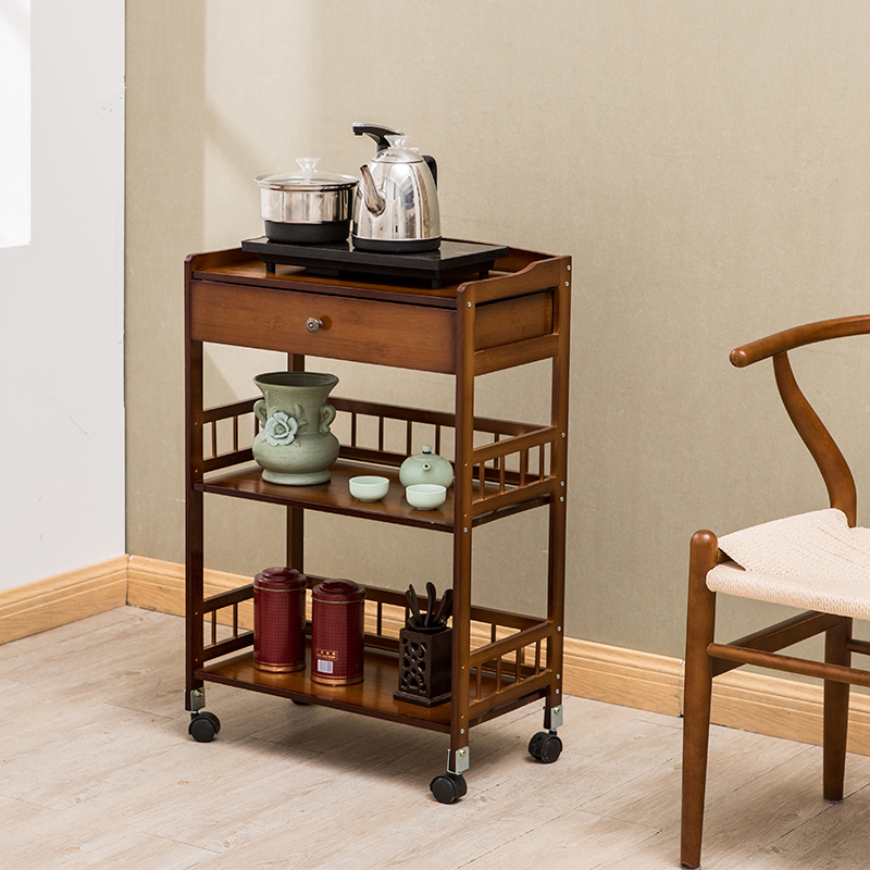 小型茶叶架家用中式茶架子置物架普洱储茶柜茶具摆放架茶台茶水柜
