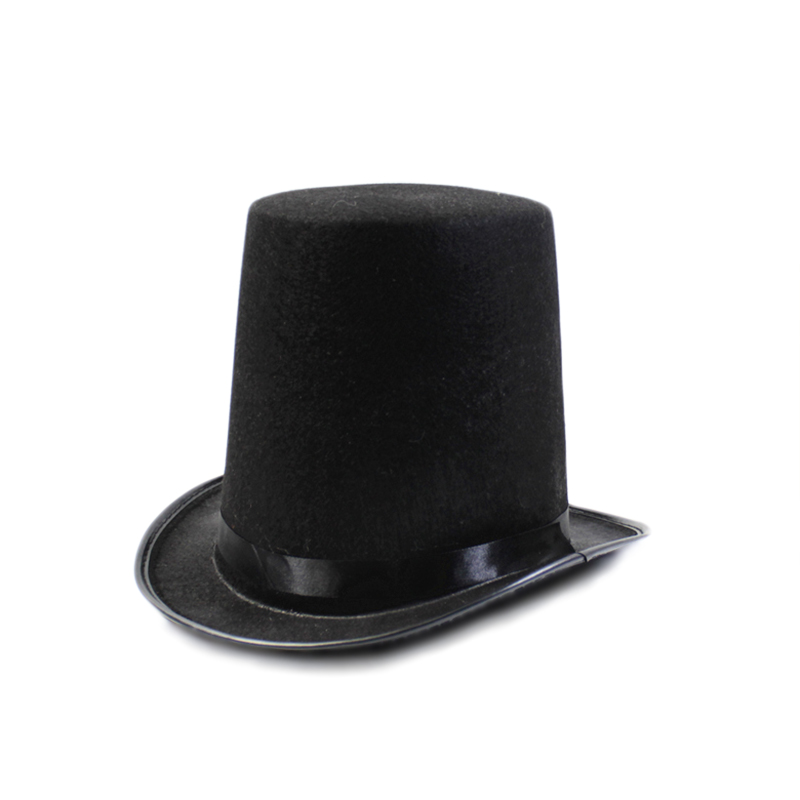 黑色魔术师20cm高林肯帽法国礼帽