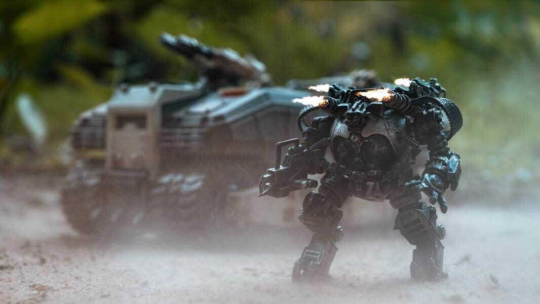 joytoy暗源二代模型玩具毁灭者机器人机甲兵人可动手办军事人偶