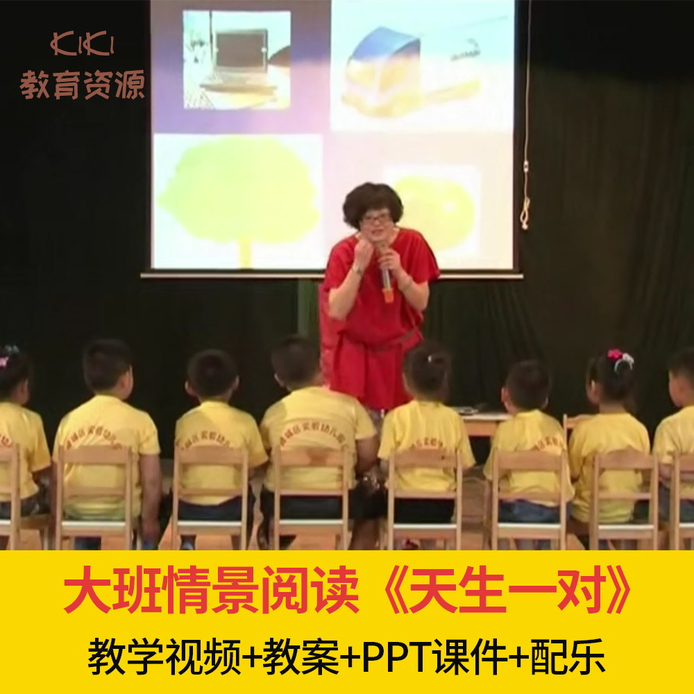 幼儿园优质课大班绘本语言天生一对公开课应彩云教学课件ppt教案