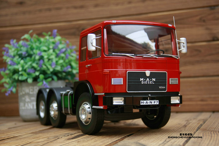 kk 1:18 德国曼恩 man f7 16.304 重型卡车拖头牵引合金汽车模型