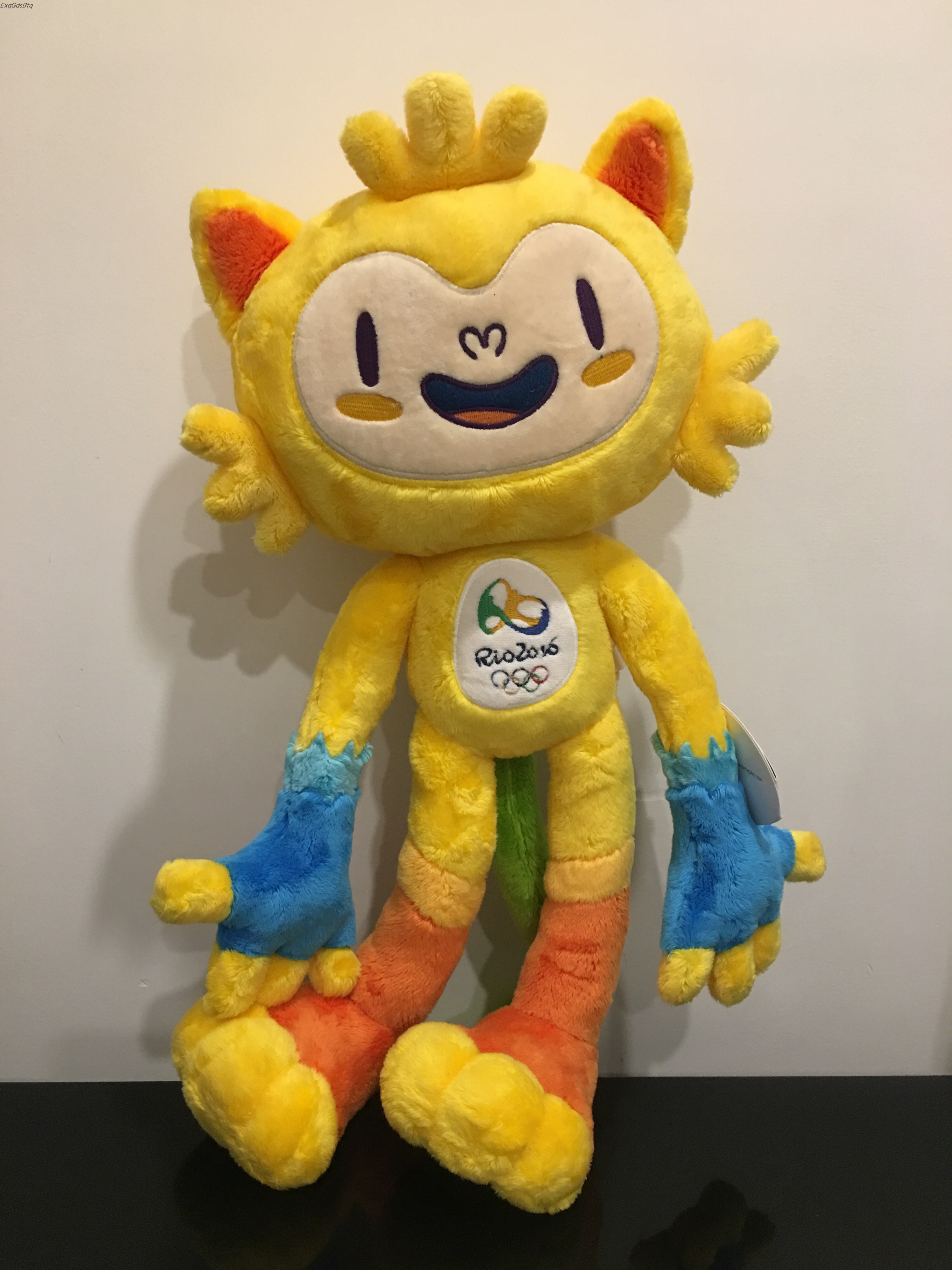 原版2016年里约奥运会吉祥物毛绒玩具公仔维尼休斯50cm中国女排